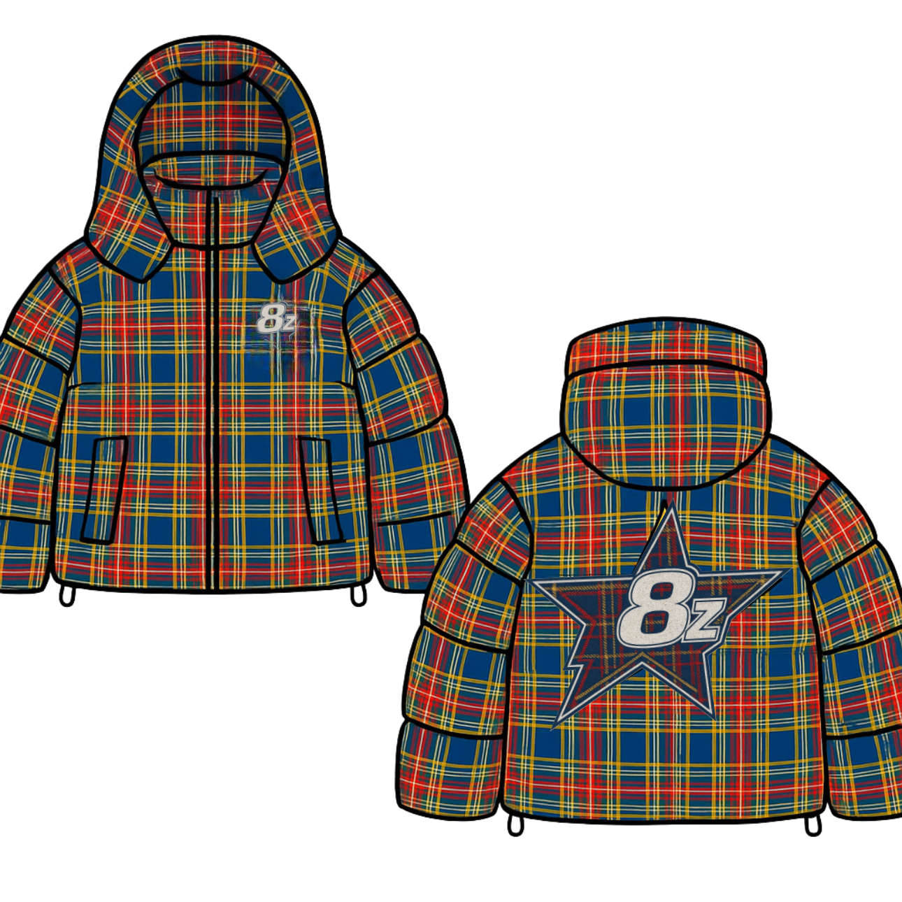 Plaid Streetware coat (WNTR 25 collection)