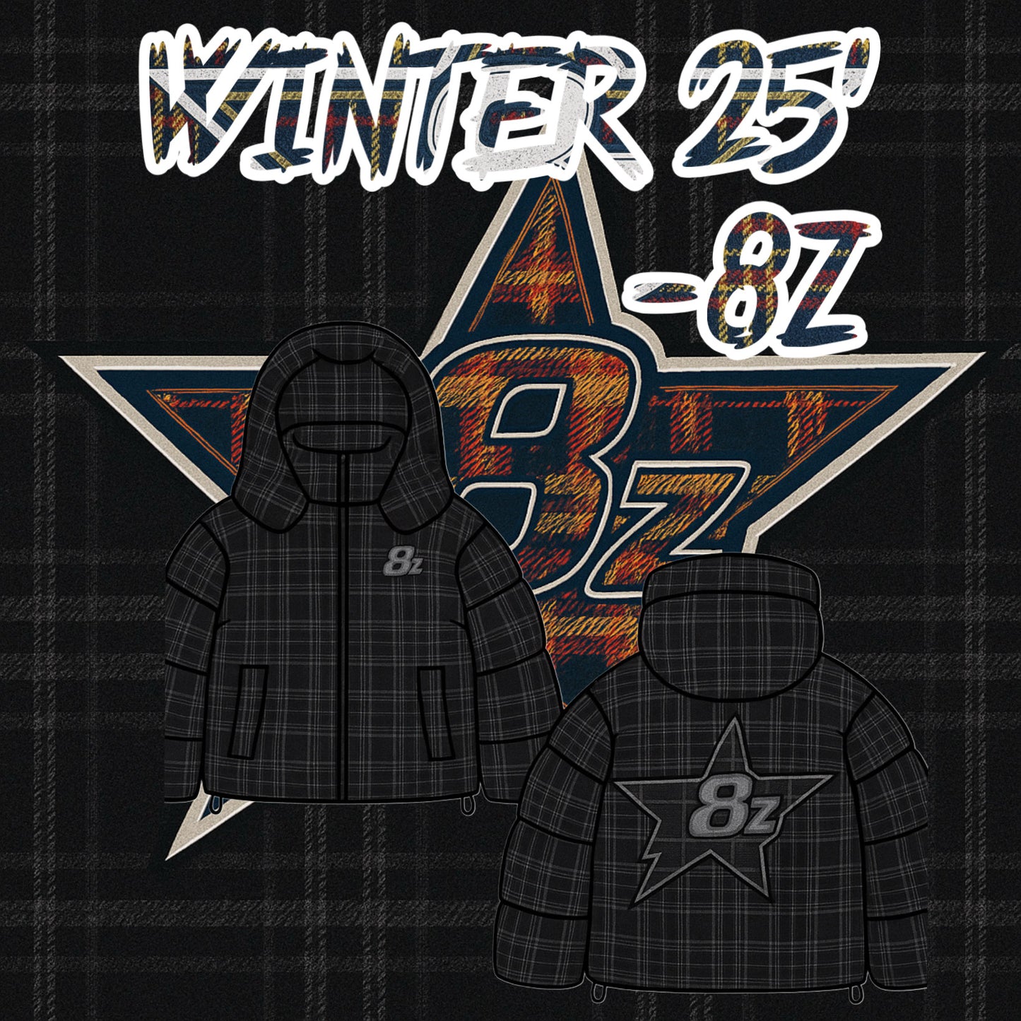 Plaid Streetware coat preorder(WNTR 25 collection)